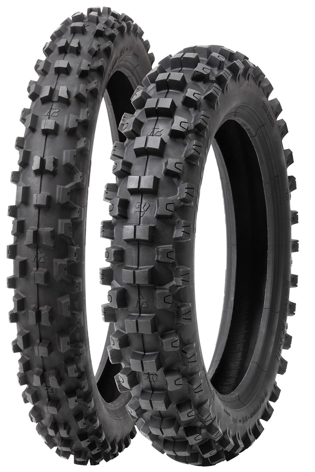 Soft Intermediate Terrain Front and Rear Tire Set 70/100x17 90/100x14 Motocross Tires U5314