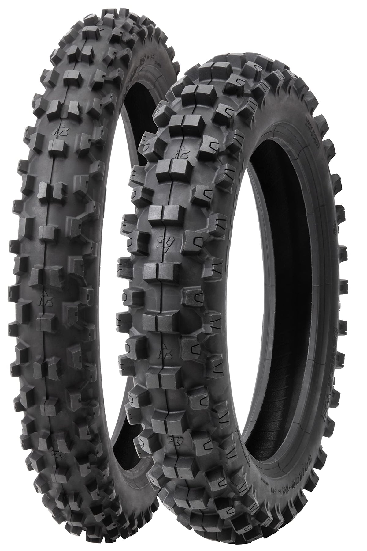 Soft Intermediate Terrain Front and Rear Tire Set 70/100x17 90/100x14 Motocross Tires U5314