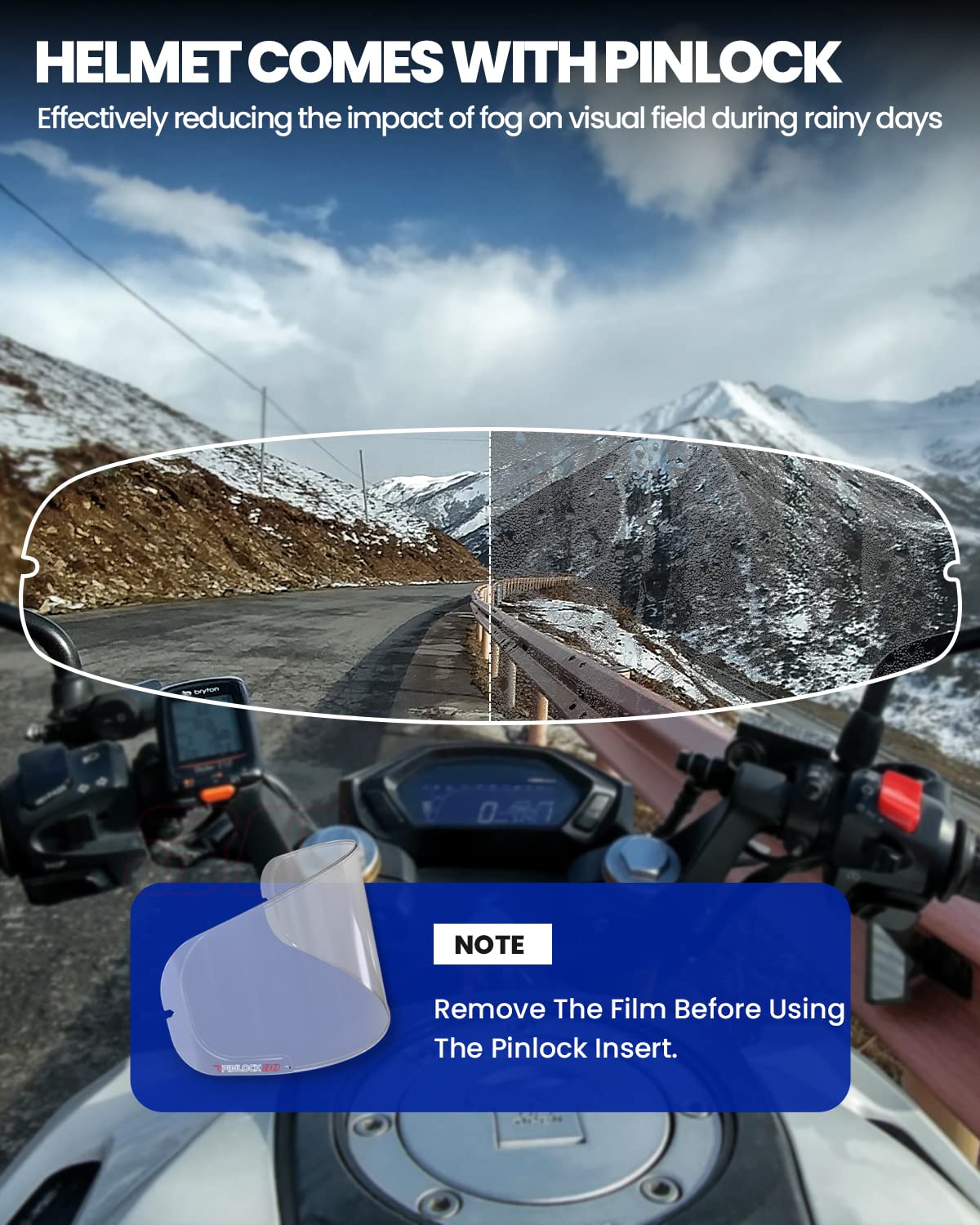 Full Face Modular ATV Helmet with Anti Fog Visor C190828