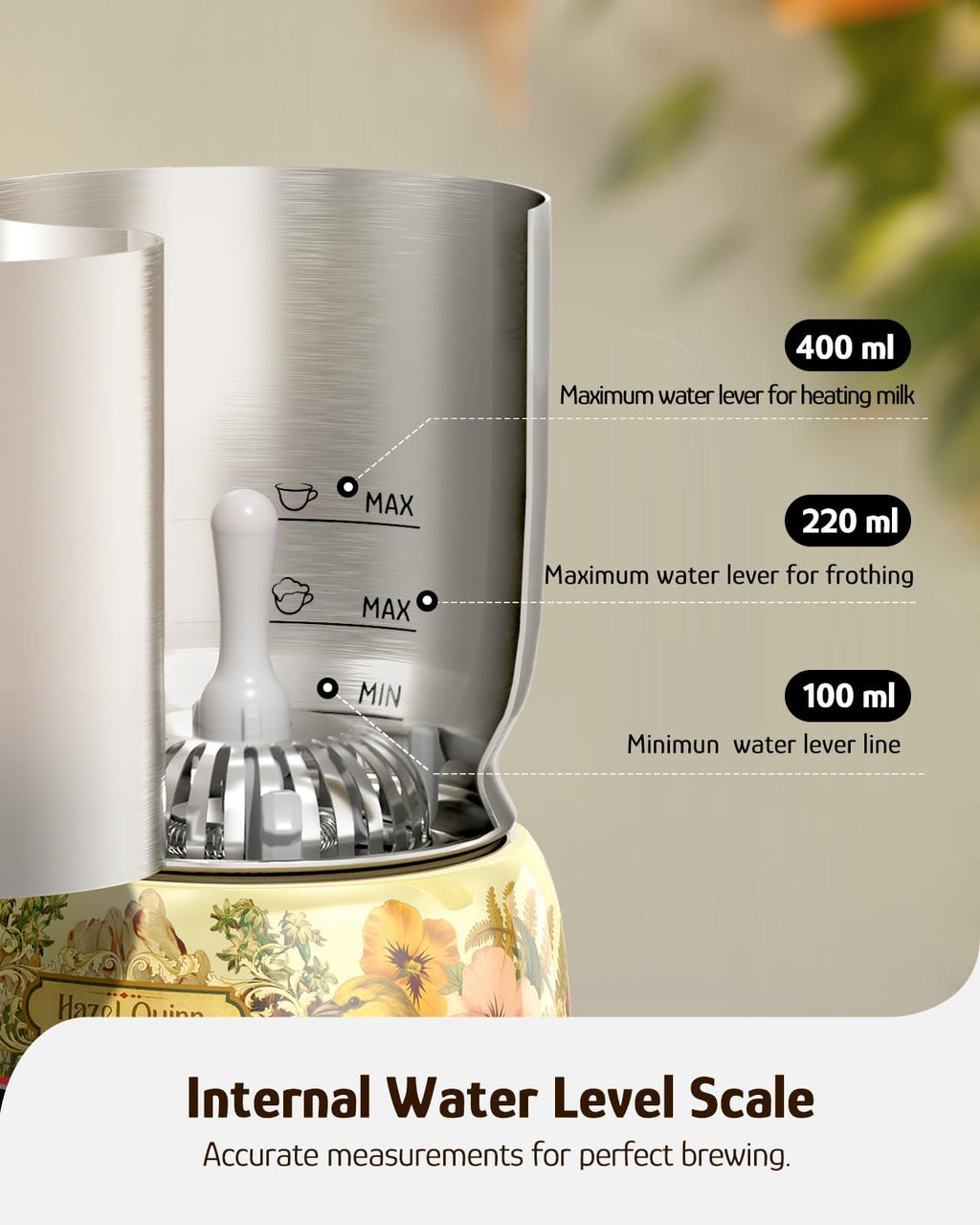 Electric Milk Frother & Steamer U88383