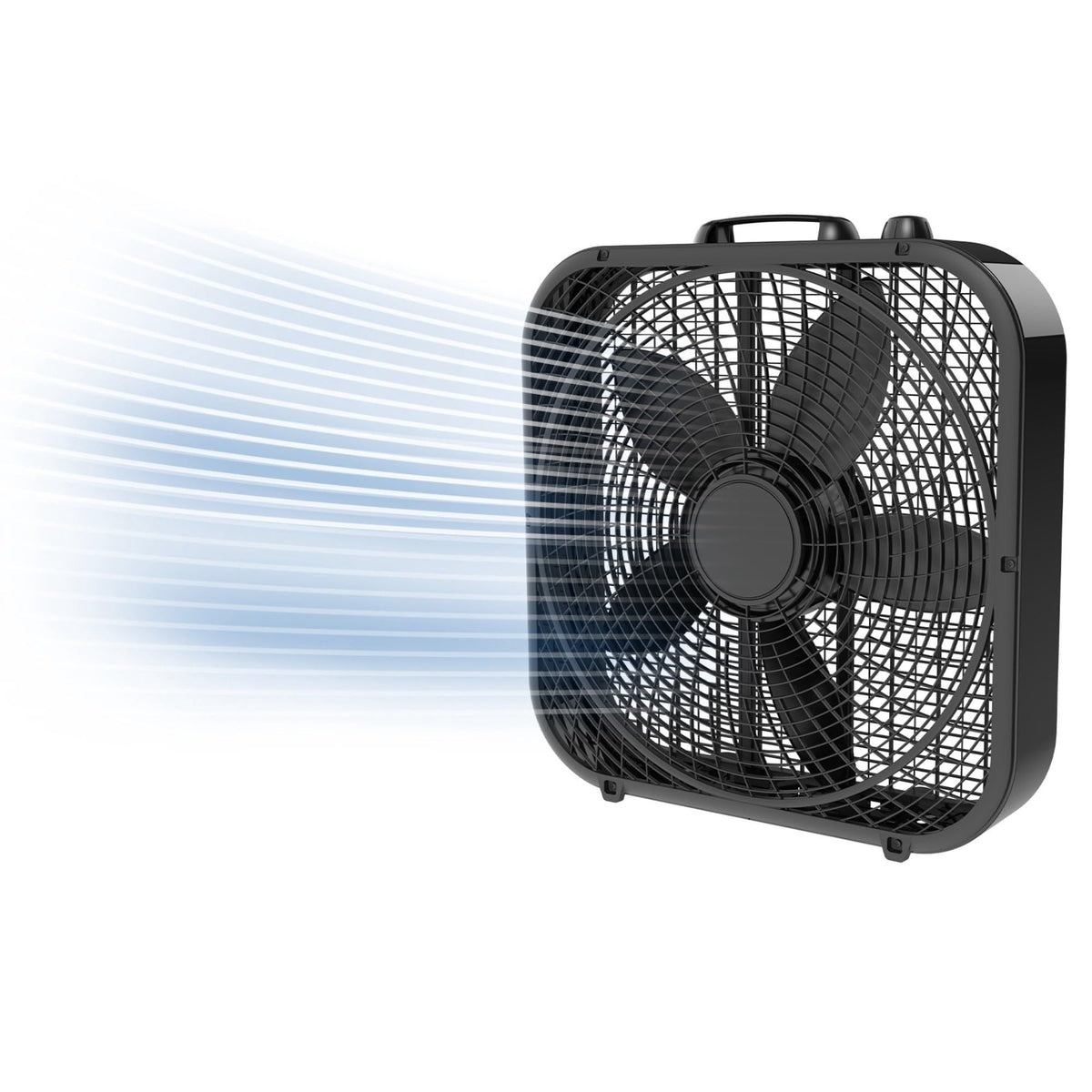 20" Classic Box Fan, 3 Speeds, Black V7977