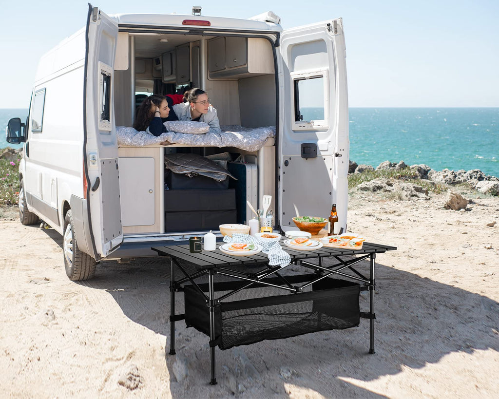 Lightweight Aluminum Folding Camping Table with Carrying Bag X80459