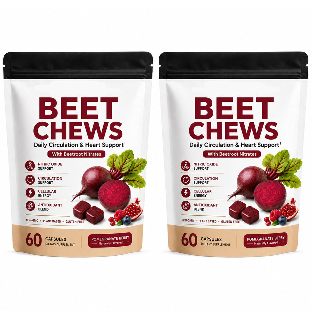 Beet Root Gummies with L-CoQ10 & Grape Seed, Berry Flavor, 60 Chew H48743