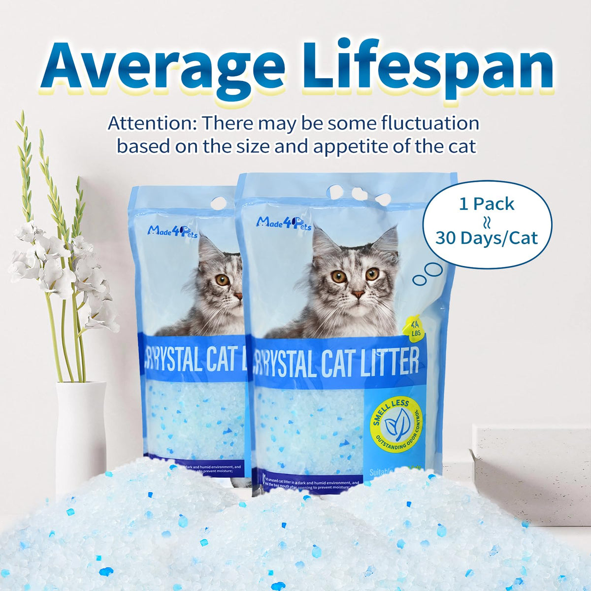 Cat Litter Crystals 25.8 lbs V472850