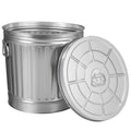 7 Gallon Galvanized Steel Trash Can with Lid X9496