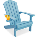 Blue Adirondack Chair with Cup Holder O4012