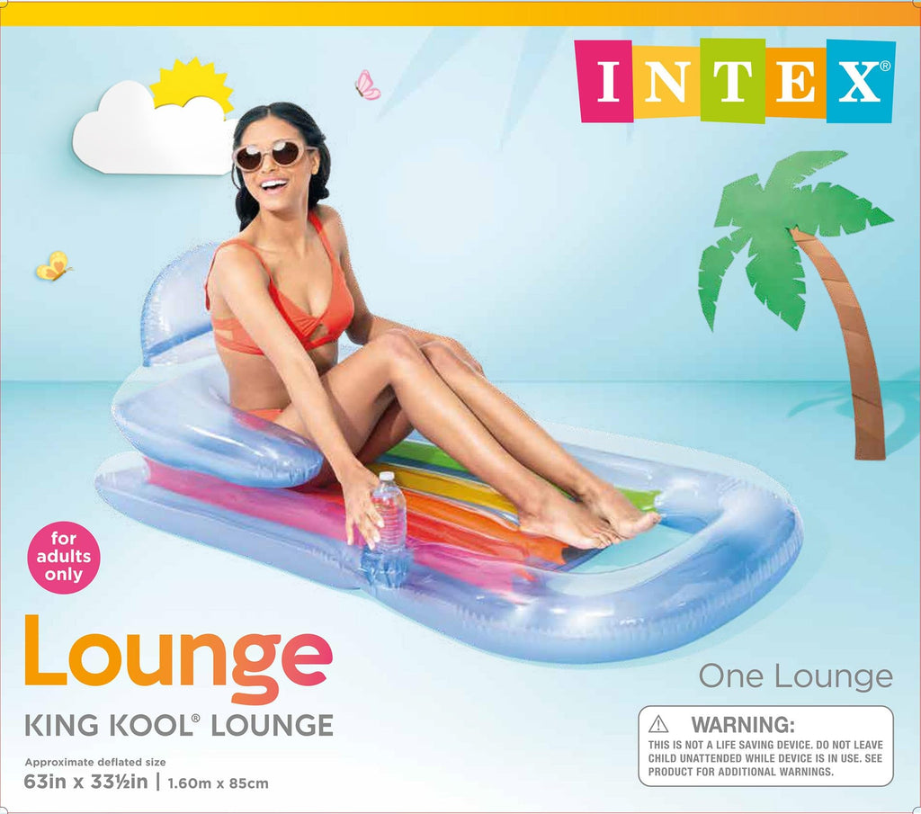Inflatable Lounge Blue & Pearlescent Silver 2 Pack V927