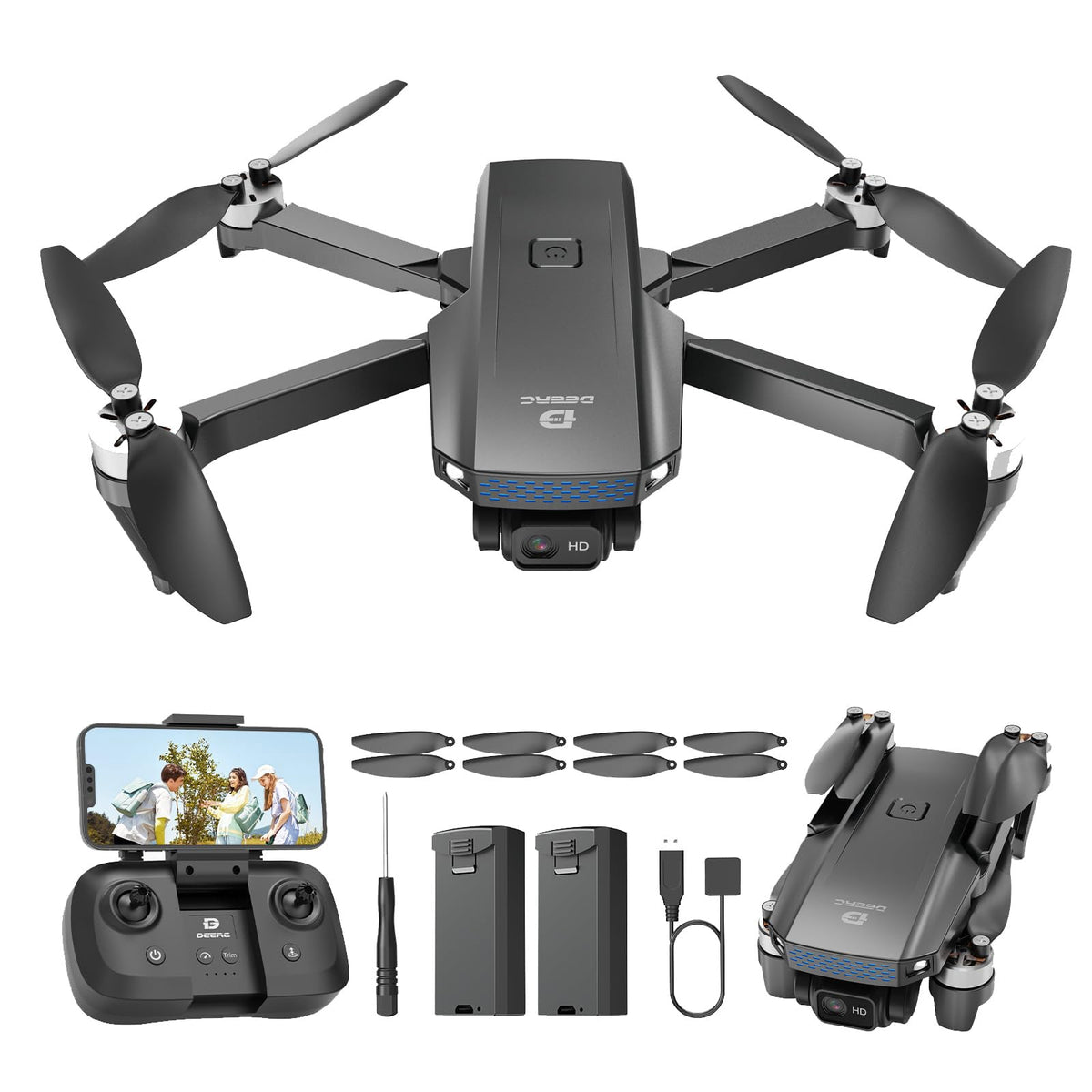 Camera Drone with 2 Batteries A786