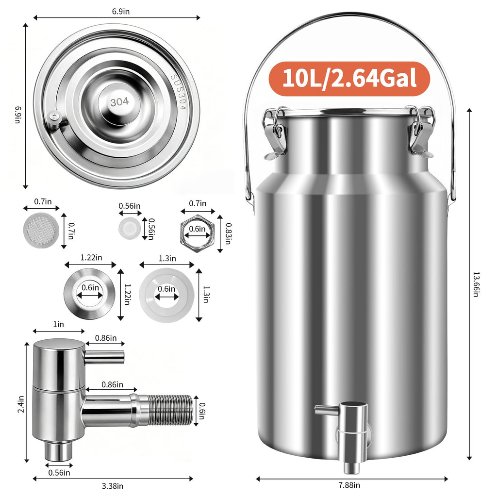 10L Stainless Steel Water Dispenser with Faucet U897