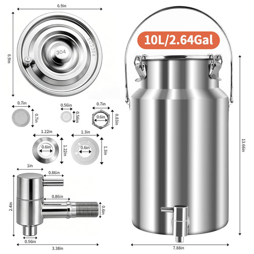 10L Stainless Steel Water Dispenser with Faucet U897