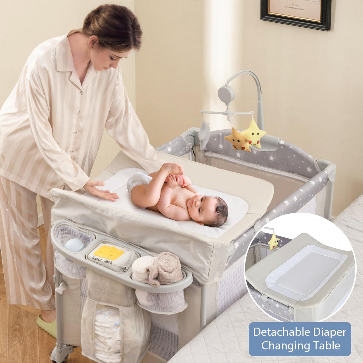 5-in-1 Pack and Play Bassinet Playard A9977