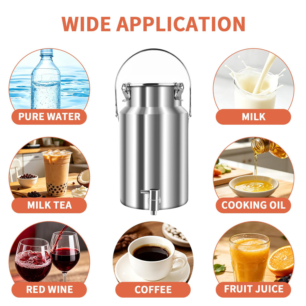 10L Stainless Steel Water Dispenser with Faucet U897