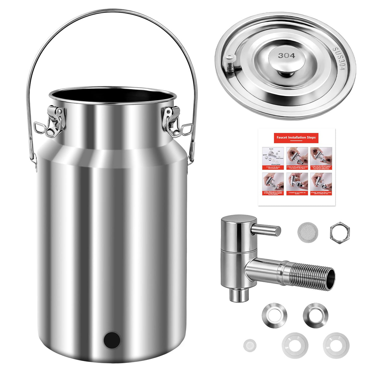 10L Stainless Steel Water Dispenser with Faucet U897