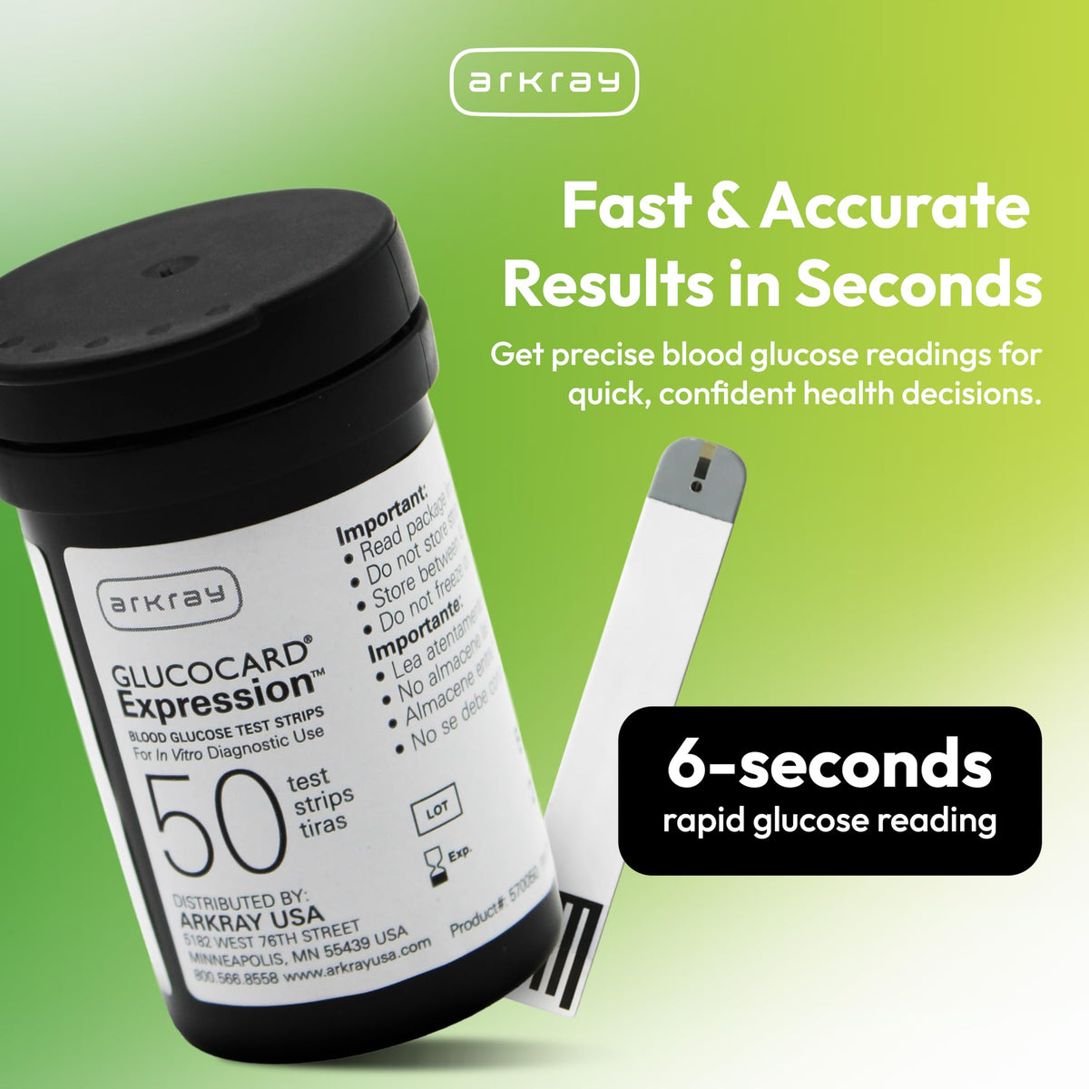 Glucose Test Strips, 50 Count C788844