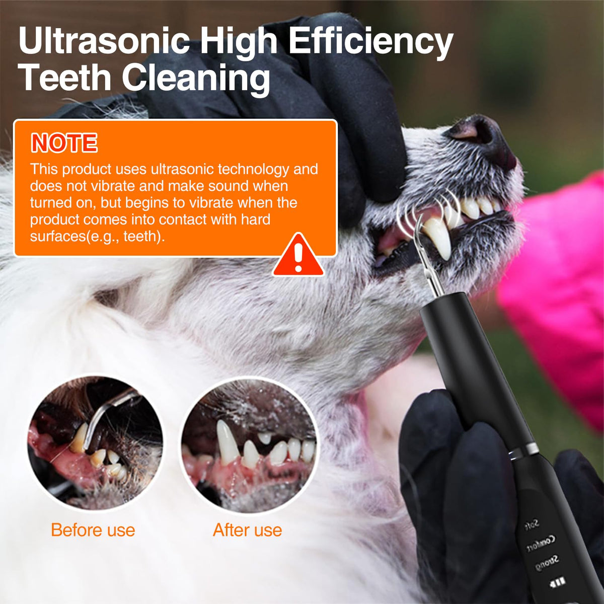 Ultrasonic Dog Plaque Remover with LED Light E5648
