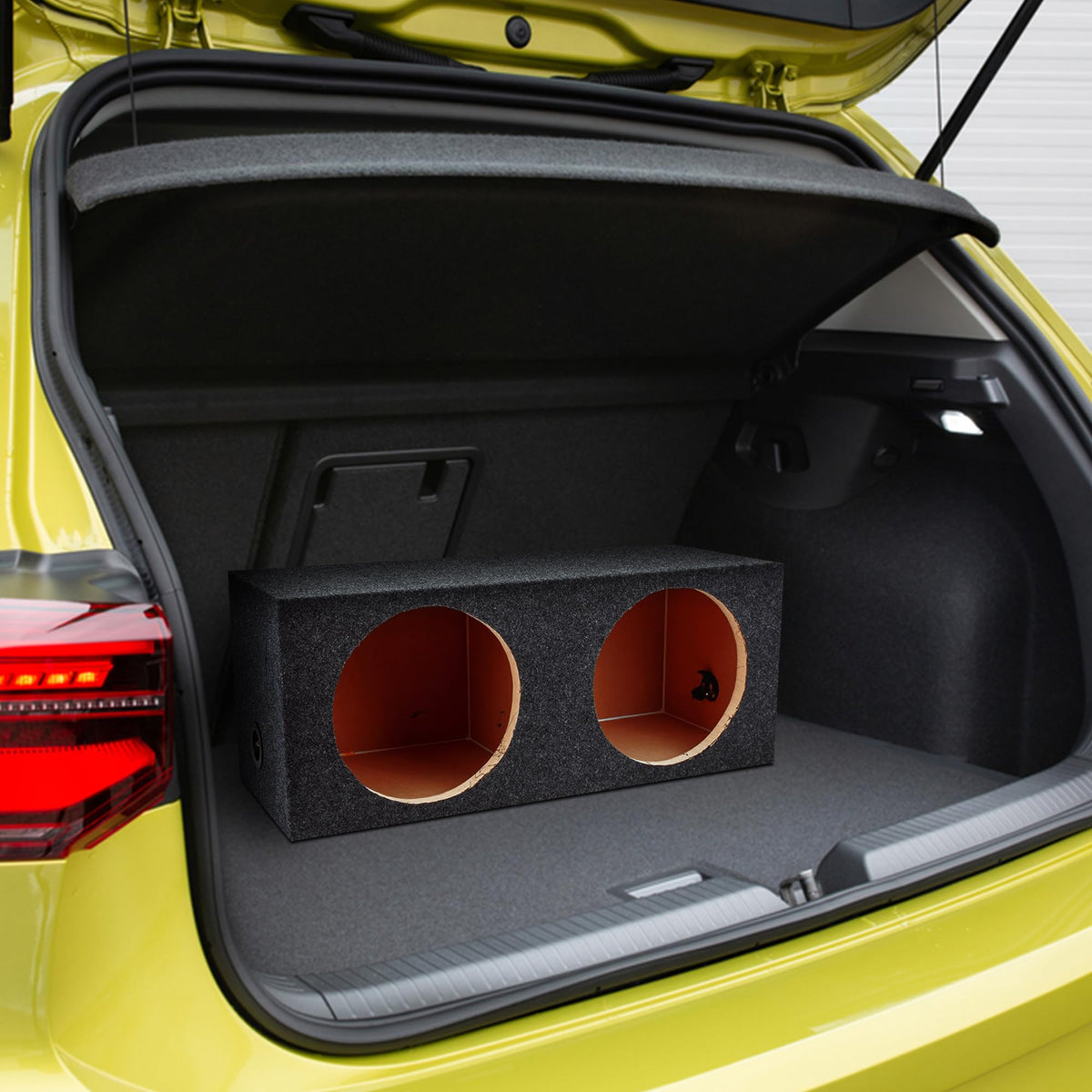 Charcoal Dual 12" Sealed Car Audio Subwoofer Box J190424