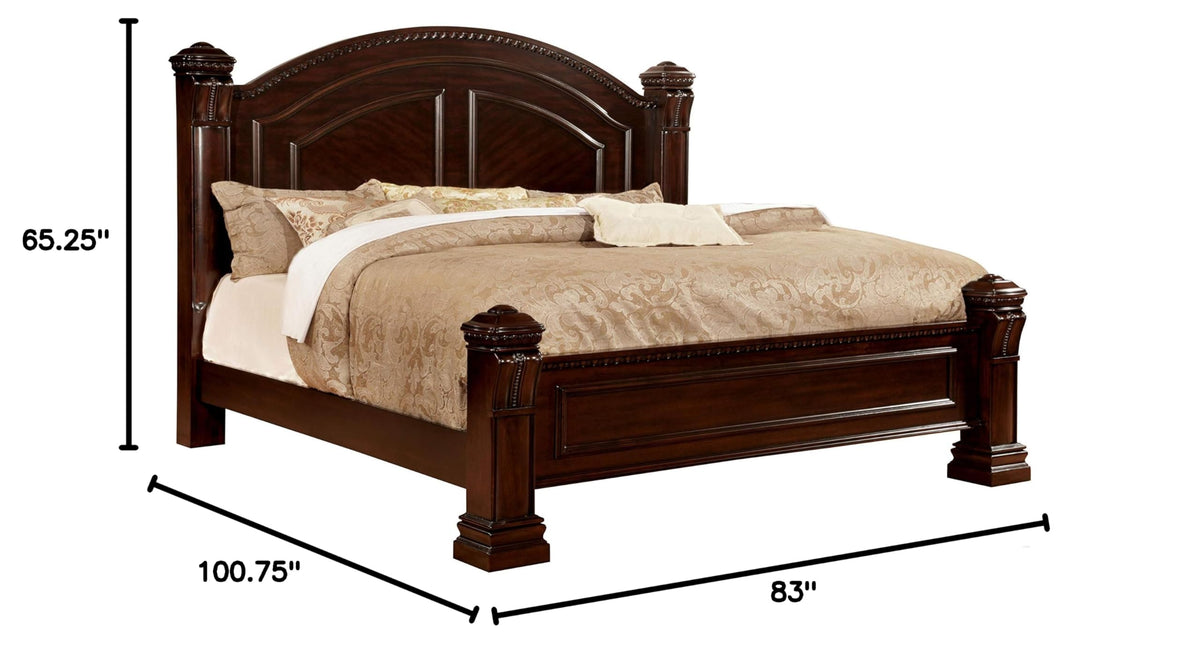 California King Cherry Bed D839622