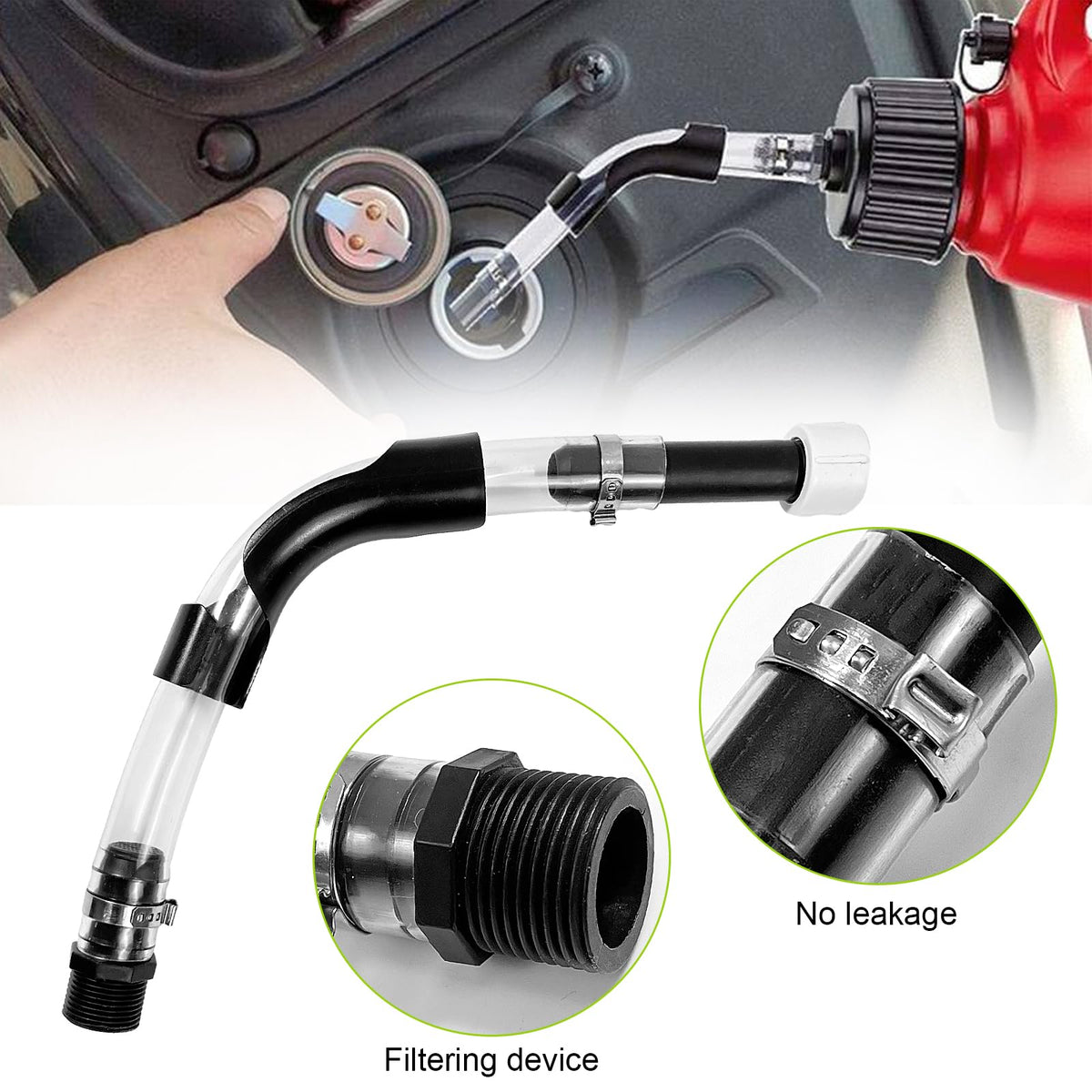 6 Piece Racing Fuel Jug Hose & Cap Kit X159