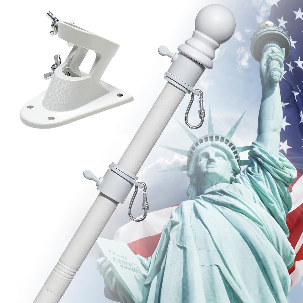 5ft Heavy Duty Stainless Steel Flag Pole A330