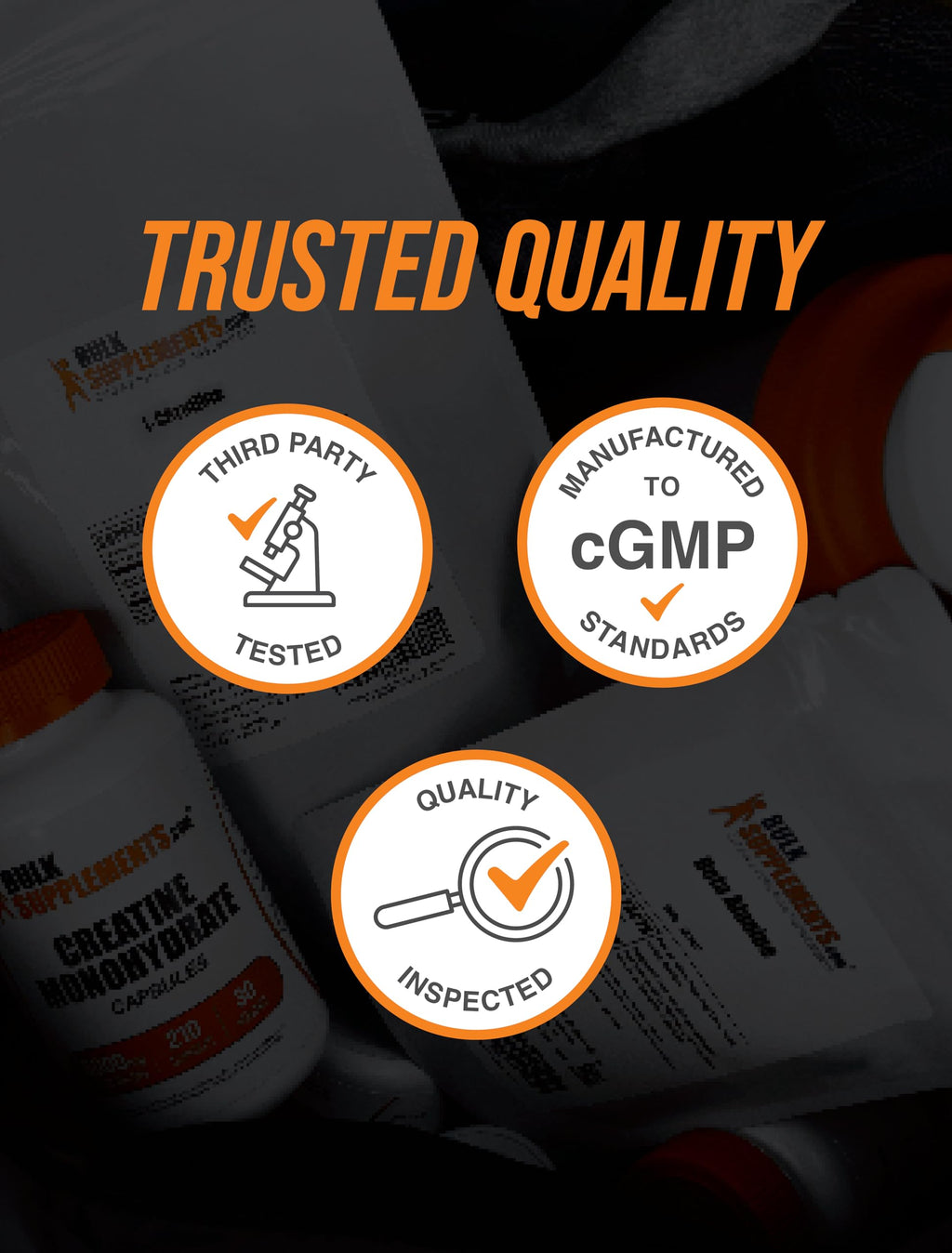 Micronized Creatine Monohydrate Powder, Orange Smash, 700g P2312