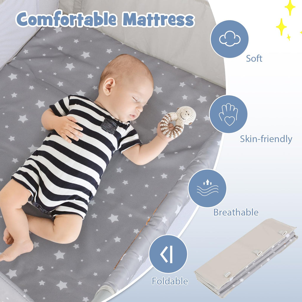 5-in-1 Pack and Play Bassinet Playard A9977