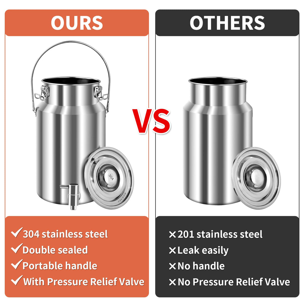 10L Stainless Steel Water Dispenser with Faucet U897