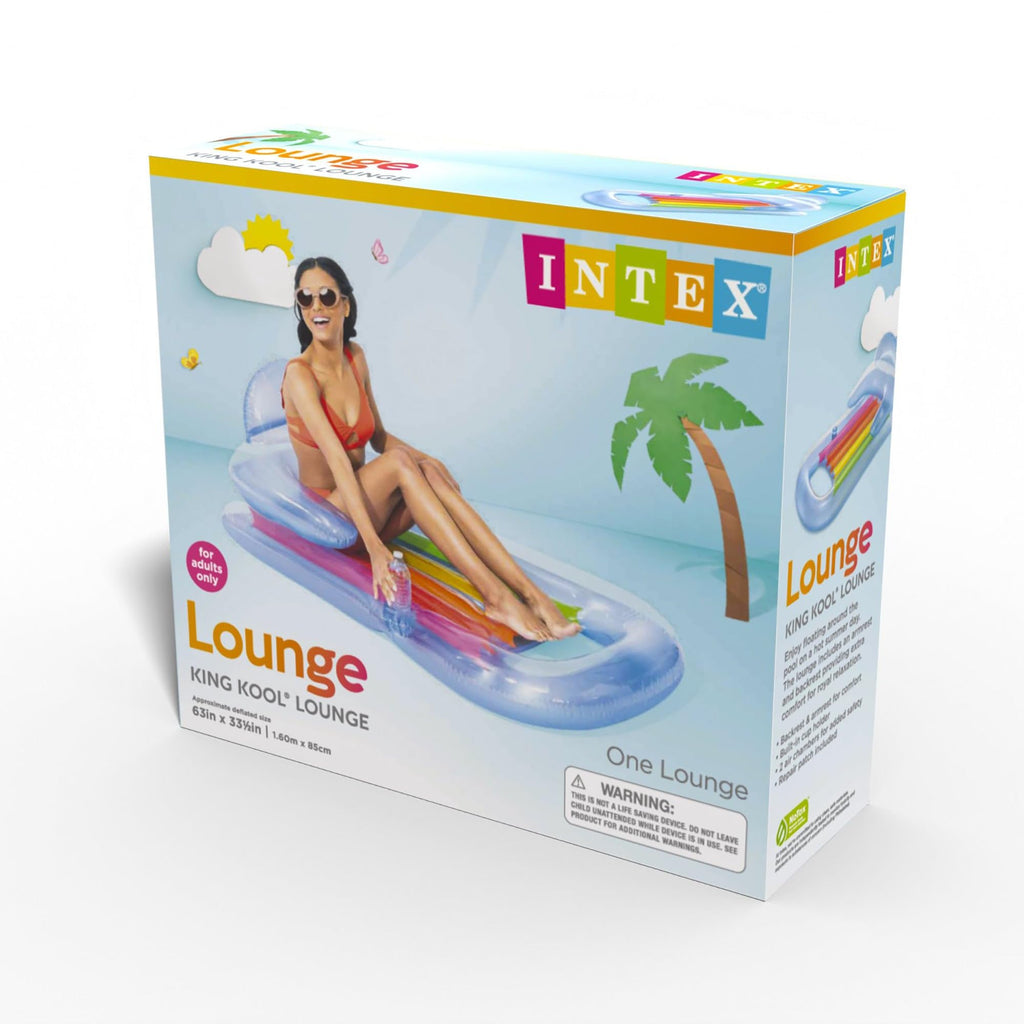 Inflatable Lounge Blue & Pearlescent Silver 2 Pack V927