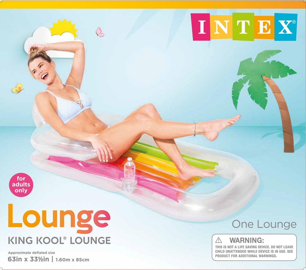 Inflatable Lounge Blue & Pearlescent Silver 2 Pack V927