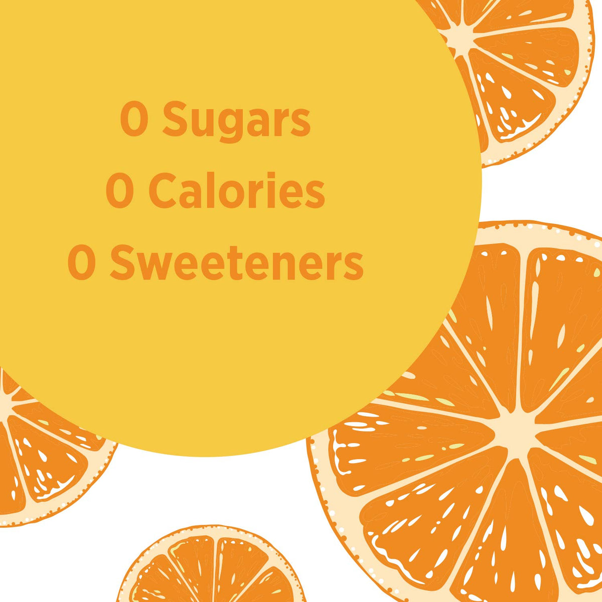 Sparkling Water Orange 16.9 oz Bottles Pack of 8 X640