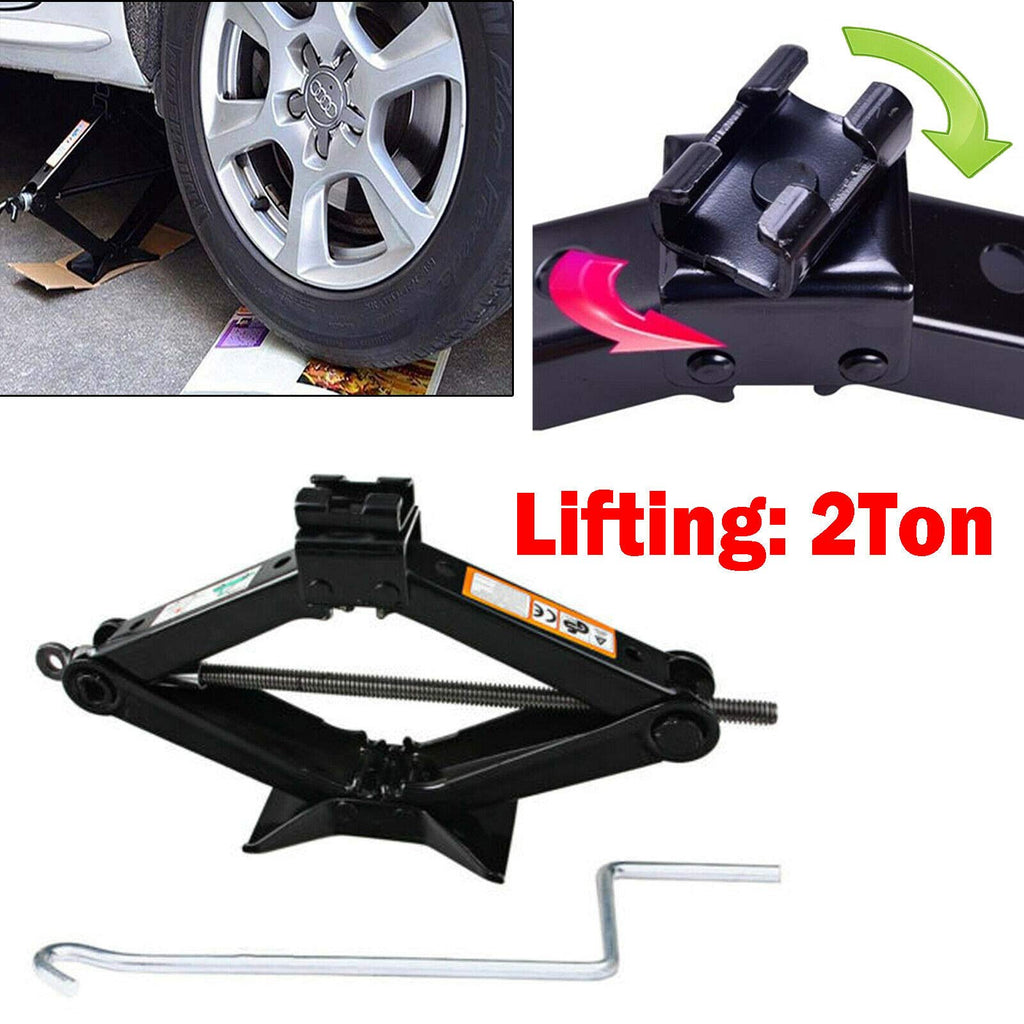 Spare Tire Lug Wrench Tool and 2 Ton Scissor Jack Y56336