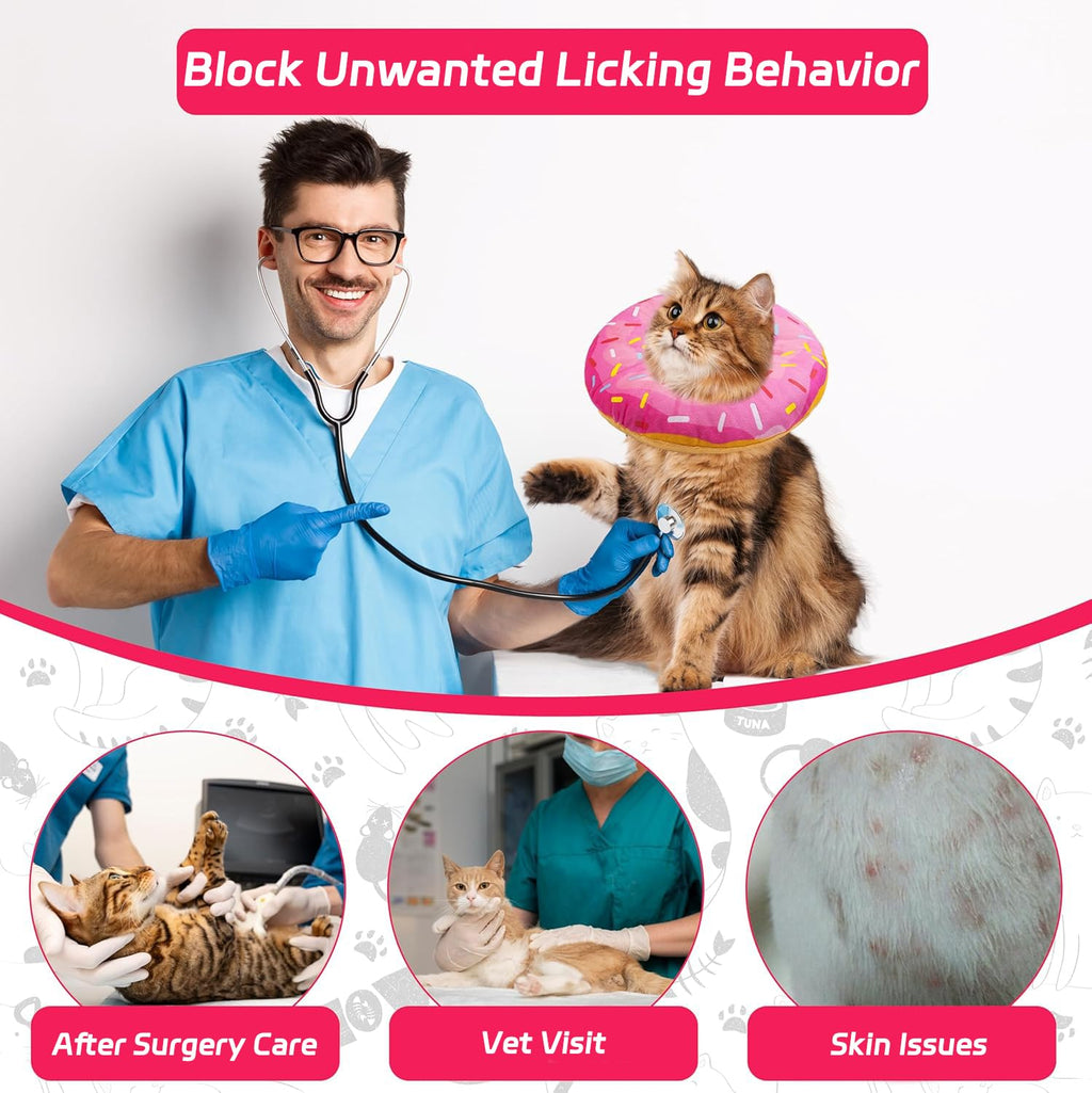 Adjustable Soft Cat Recovery Cone Collar R7188