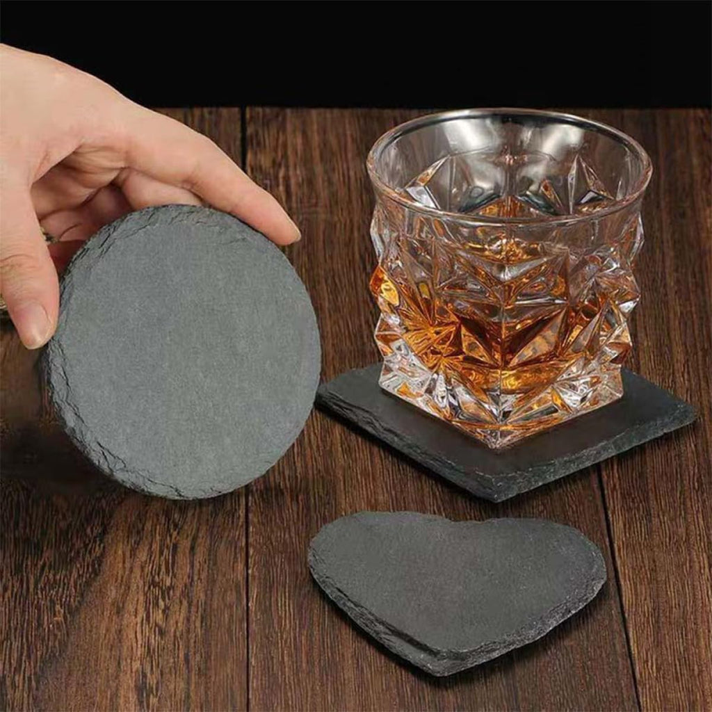 Natural Stone Drink Coasters 12 Pcs Square Q53271