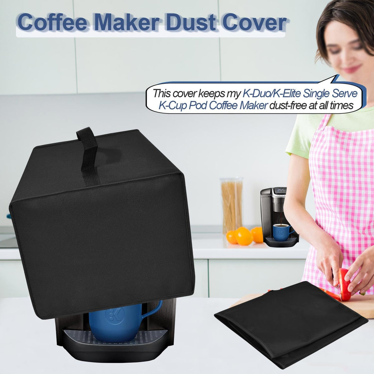 Black Coffee Maker Cover I691175