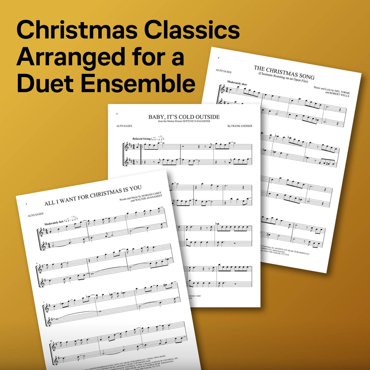 Christmas Alto Saxophone Duets Q481428