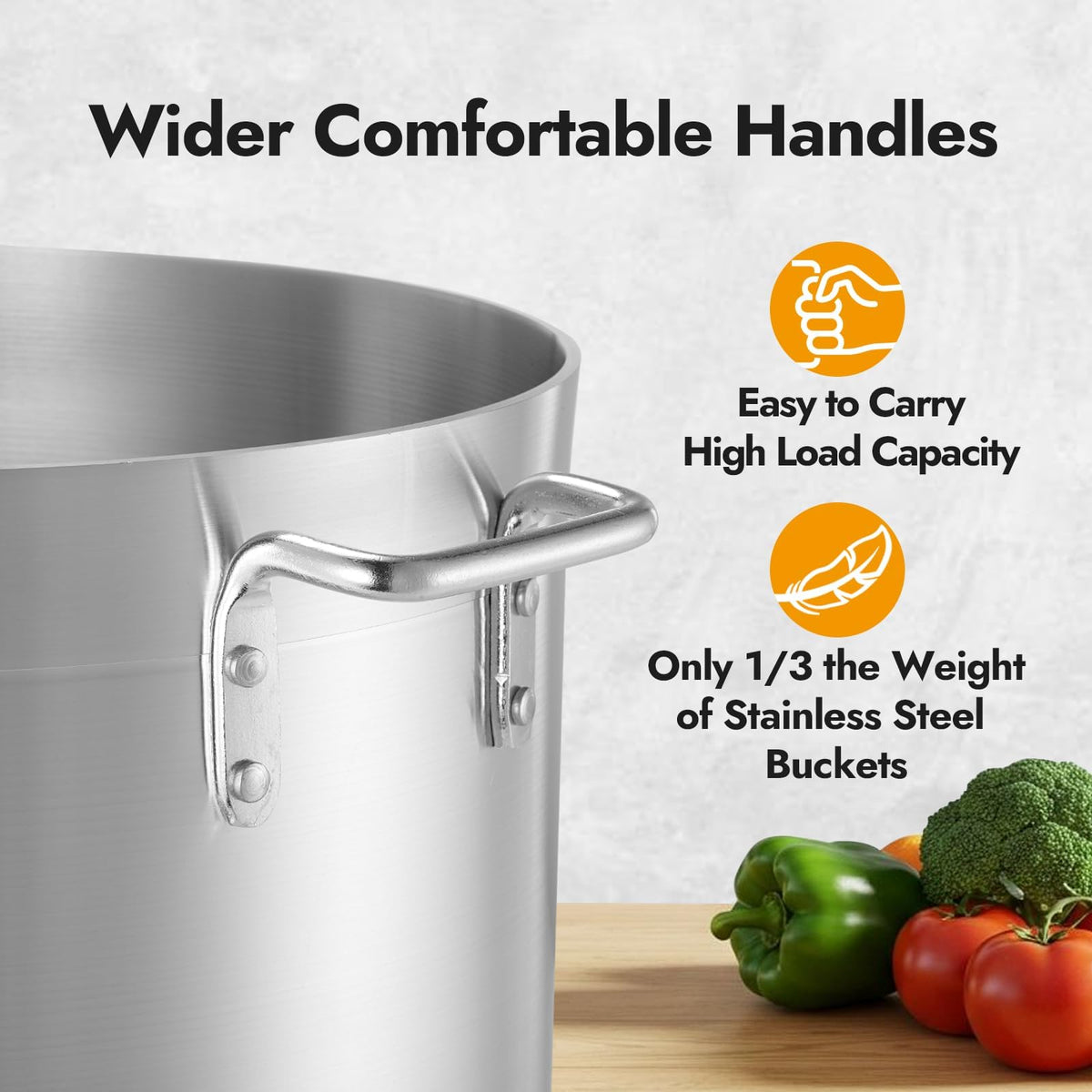 32 Quart Aluminum Stock Pot with Lid Y511663