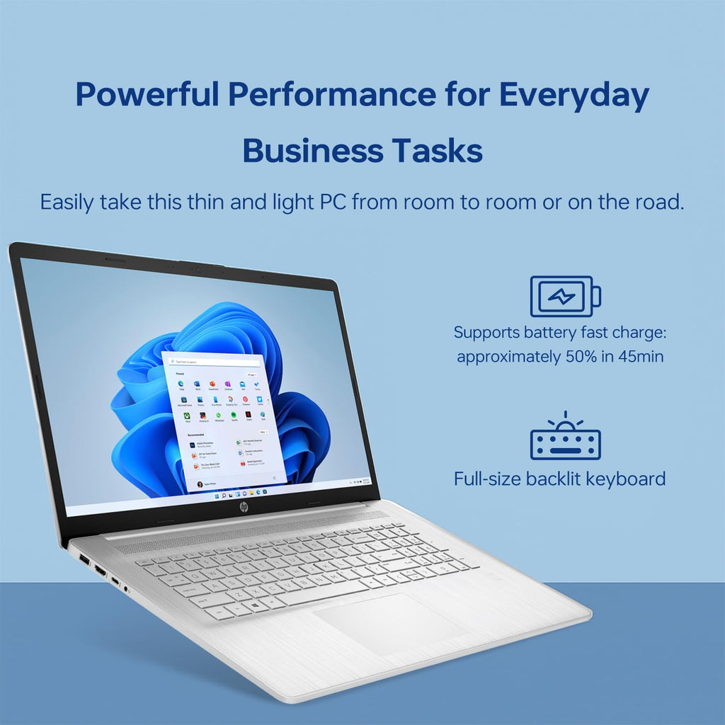 17.3" HD+ Touchscreen Laptop, 12th Gen Intel Core i7, 64GB RAM, 2TB SSD, Silver M66883