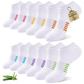 6 Pairs Bamboo Viscose Low Cut Ankle Socks X199