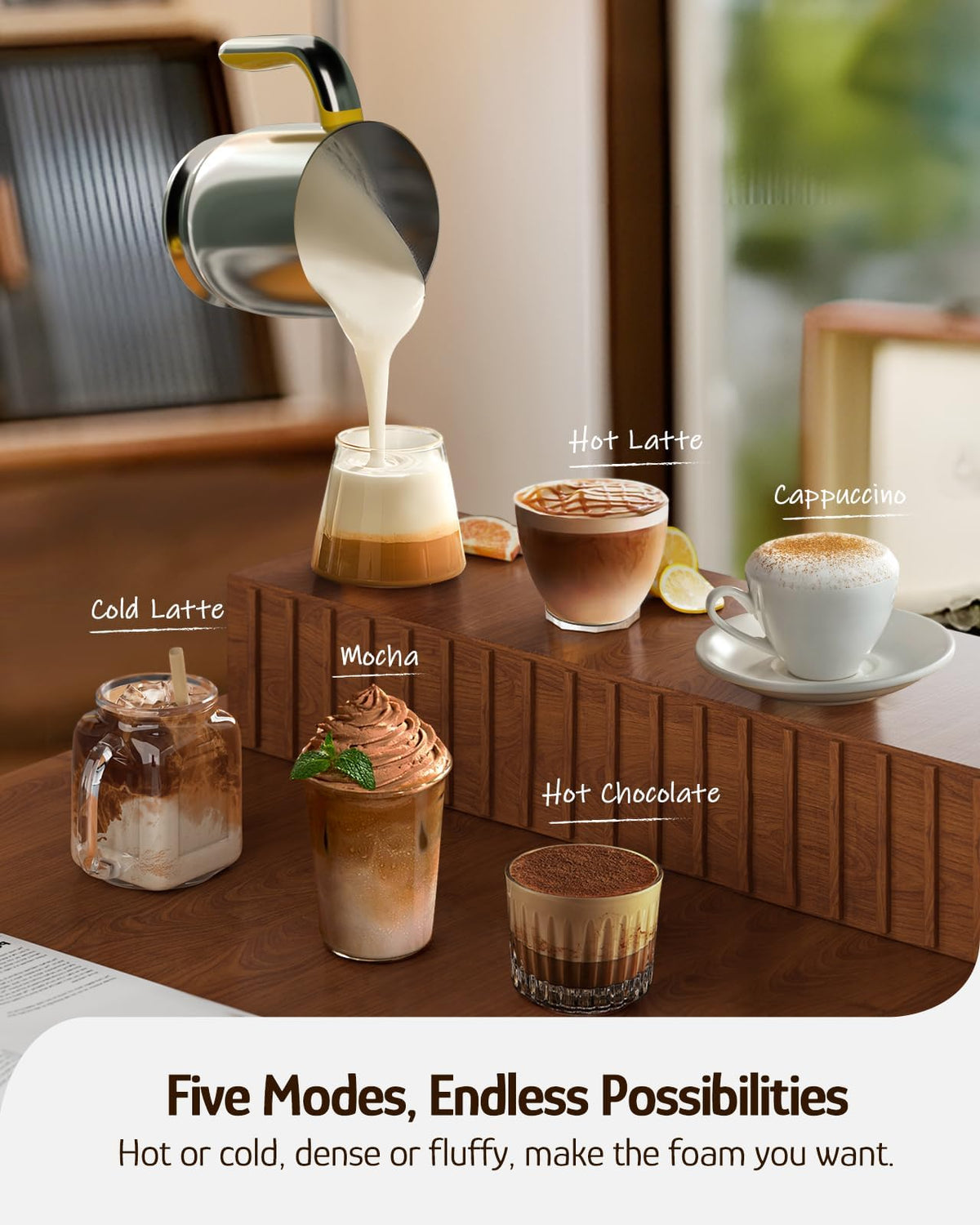 Electric Milk Frother & Steamer U88383