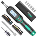 Digital Torque Screwdriver Set, 1/4″ Drive, 19 Bits, 5 Short Sockets X540028