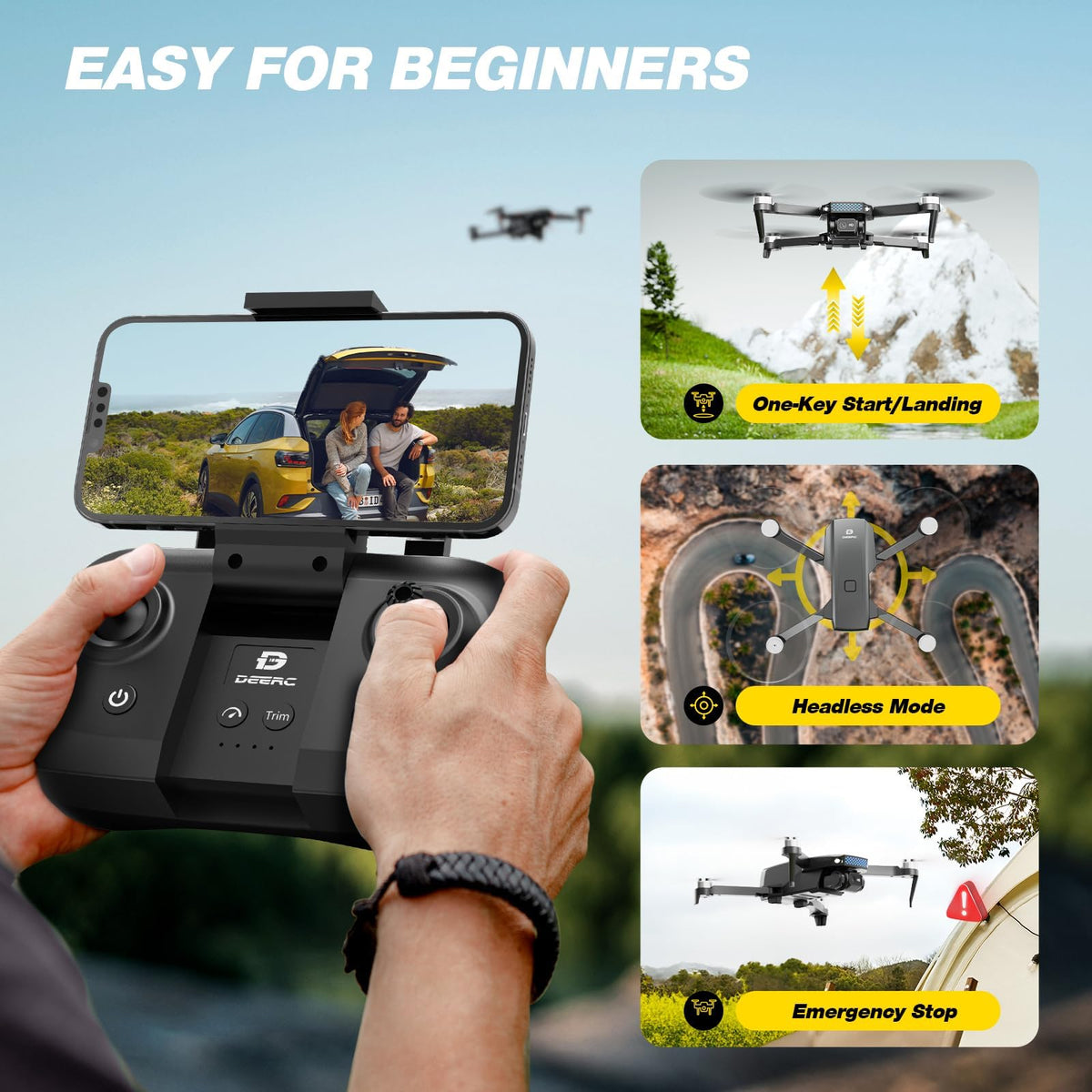 Camera Drone with 2 Batteries A786
