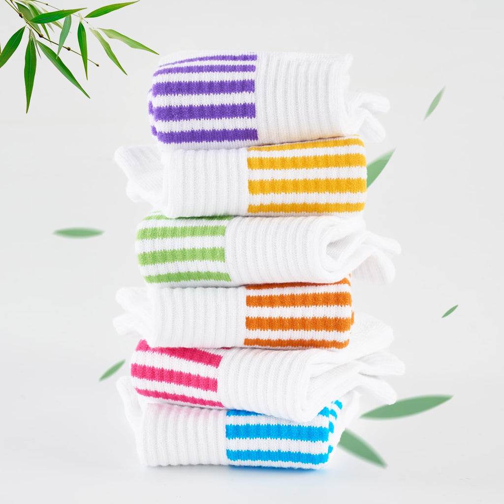 6 Pairs Bamboo Viscose Low Cut Ankle Socks X199