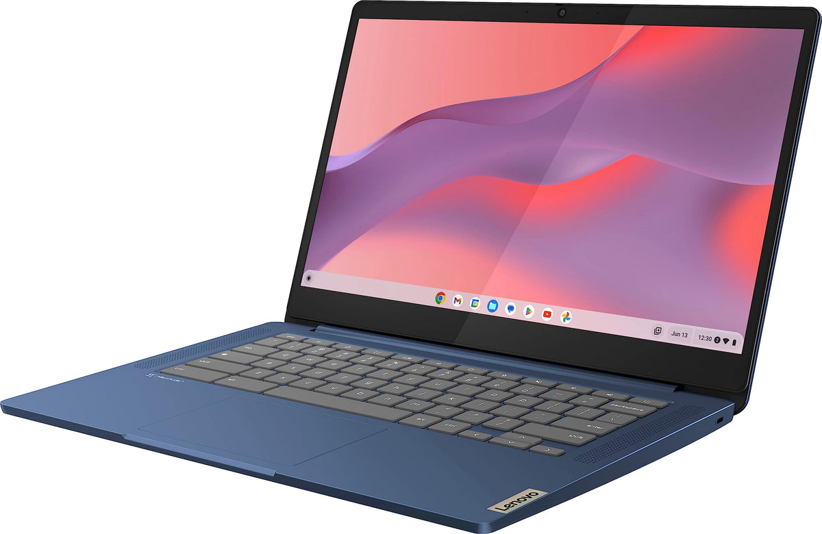 14'' FHD Touchscreen Slim Light Laptop Computer, 4GB RAM, 64GB eMMC, Chrome OS, Abyss Blue F3007