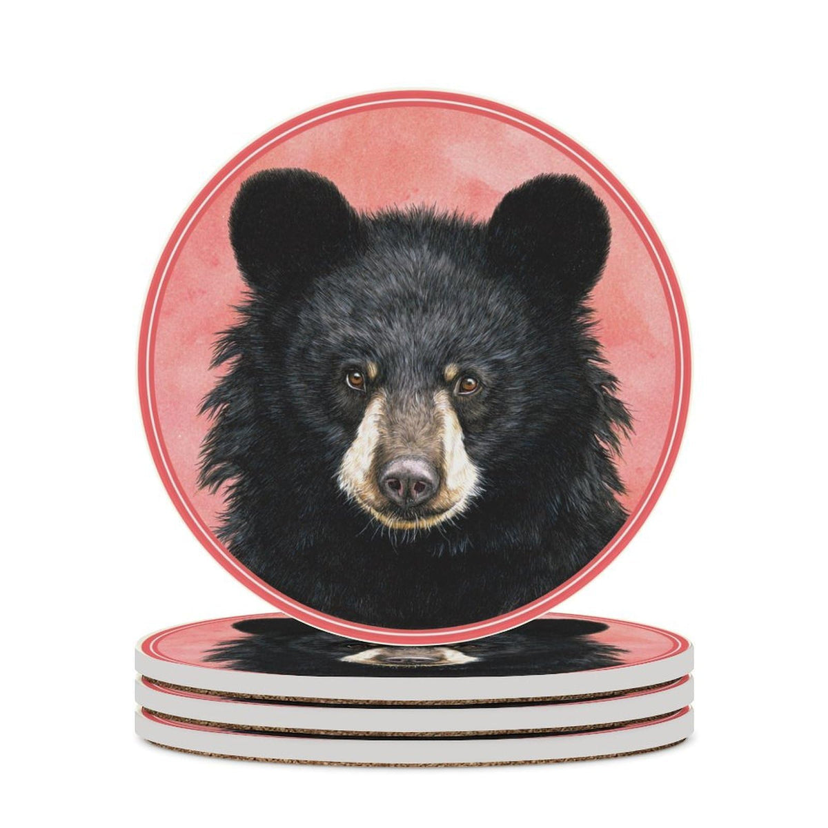 Black Bear Coasters Set of 4 S769