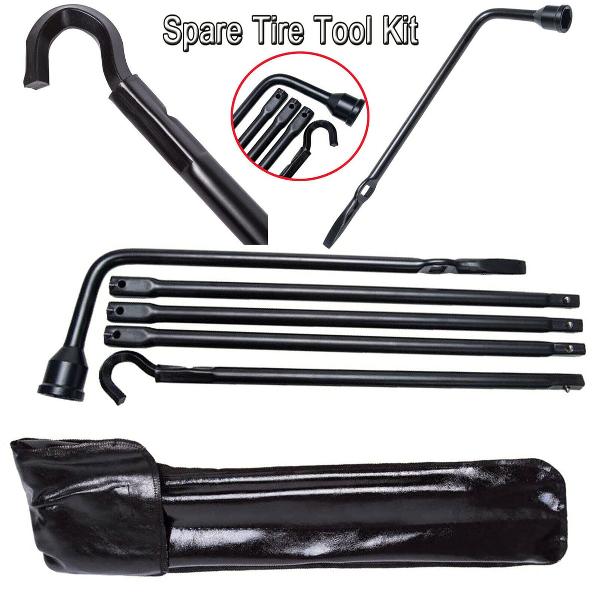Spare Tire Lug Wrench Tool and 2 Ton Scissor Jack Y56336