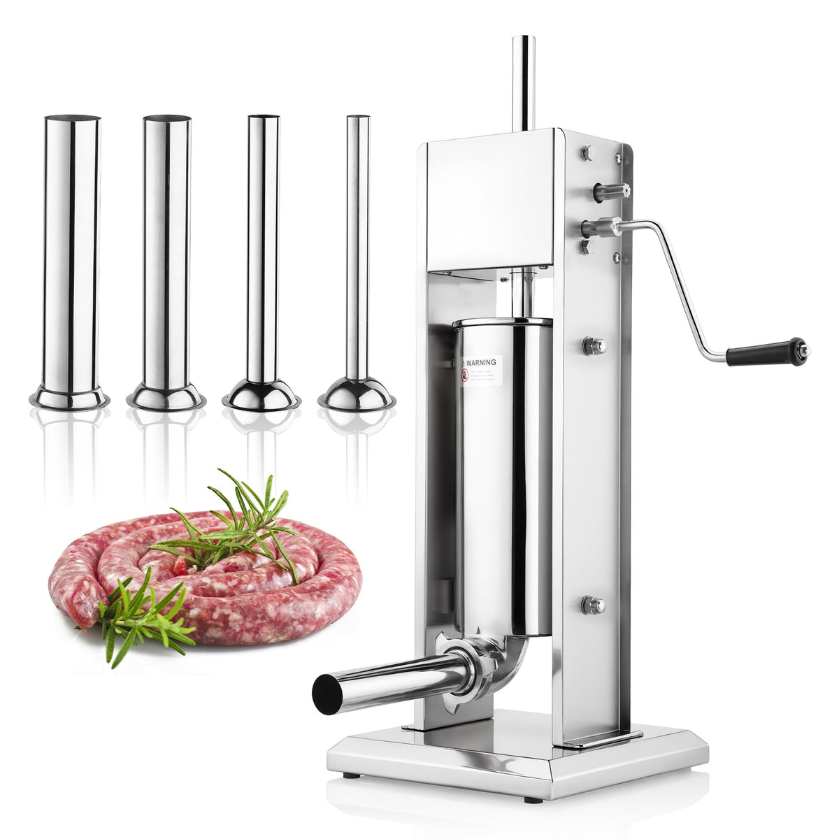 7L Stainless Steel Manual Sausage Stuffer Y92340