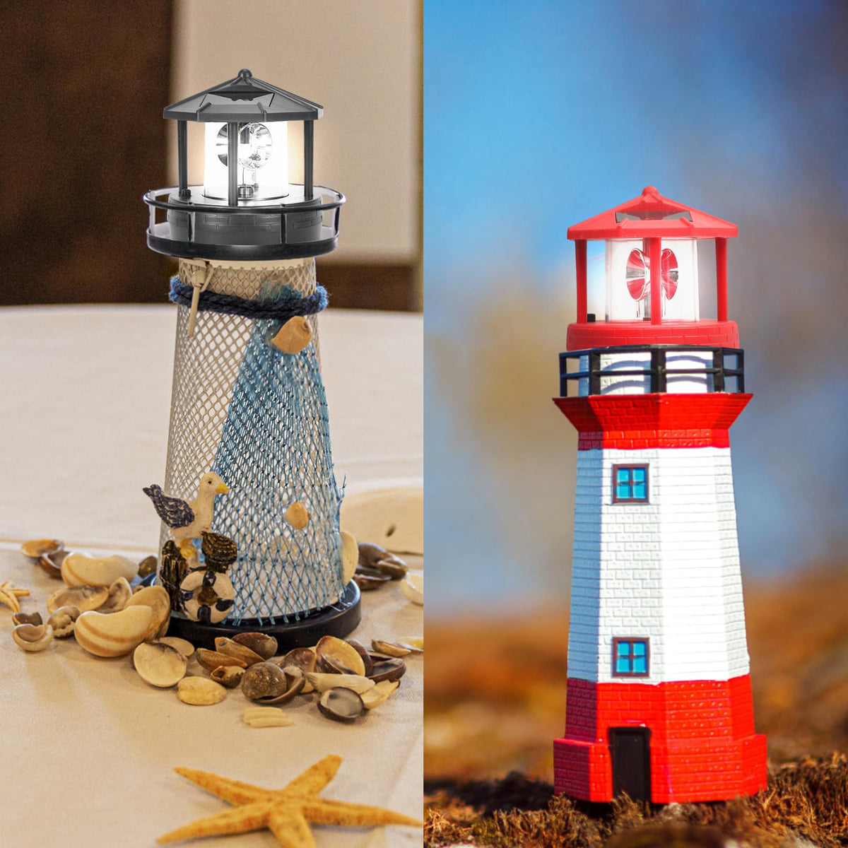 Black Solar Lighthouse Light U853