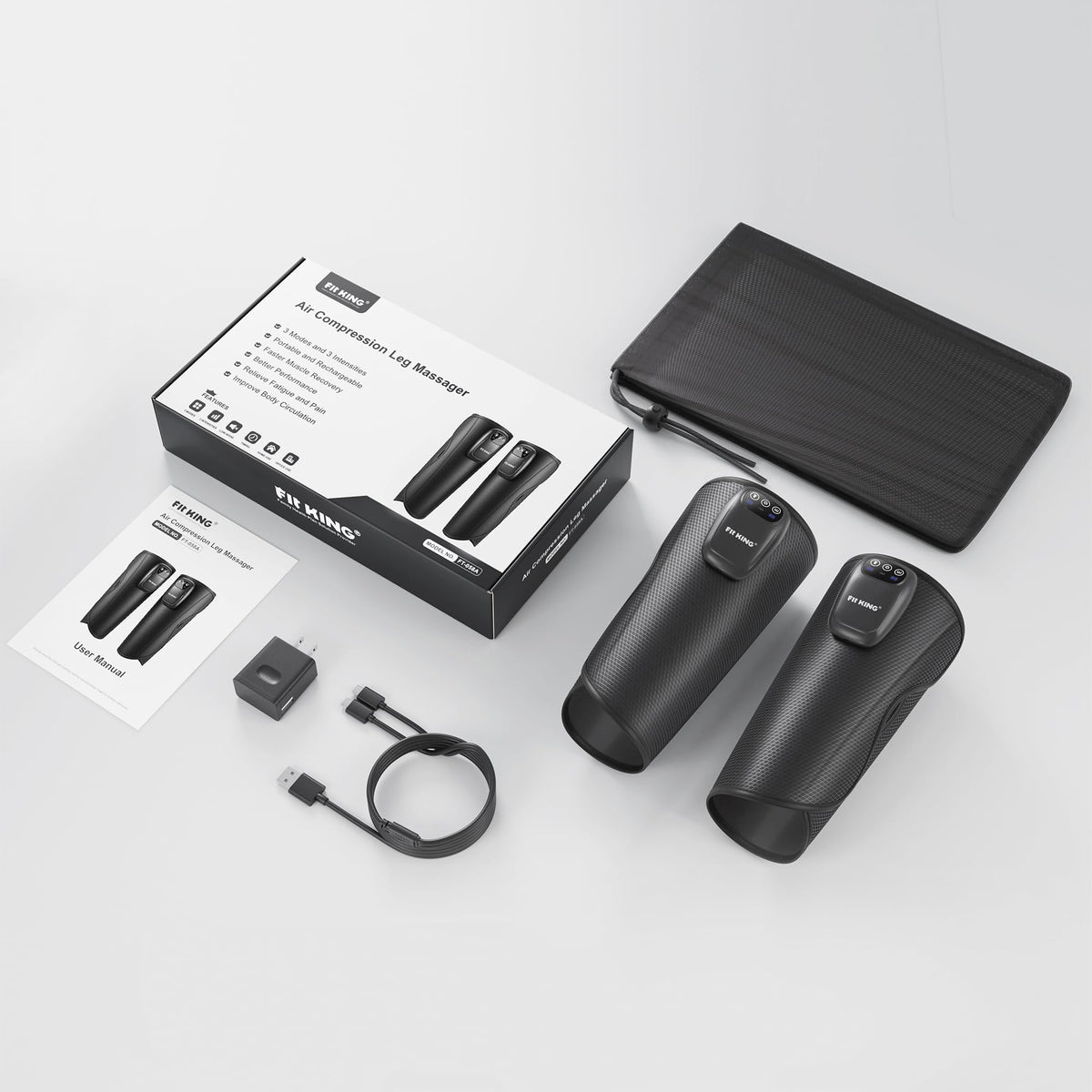 Cordless Rechargeable Leg Compression Massager B934103