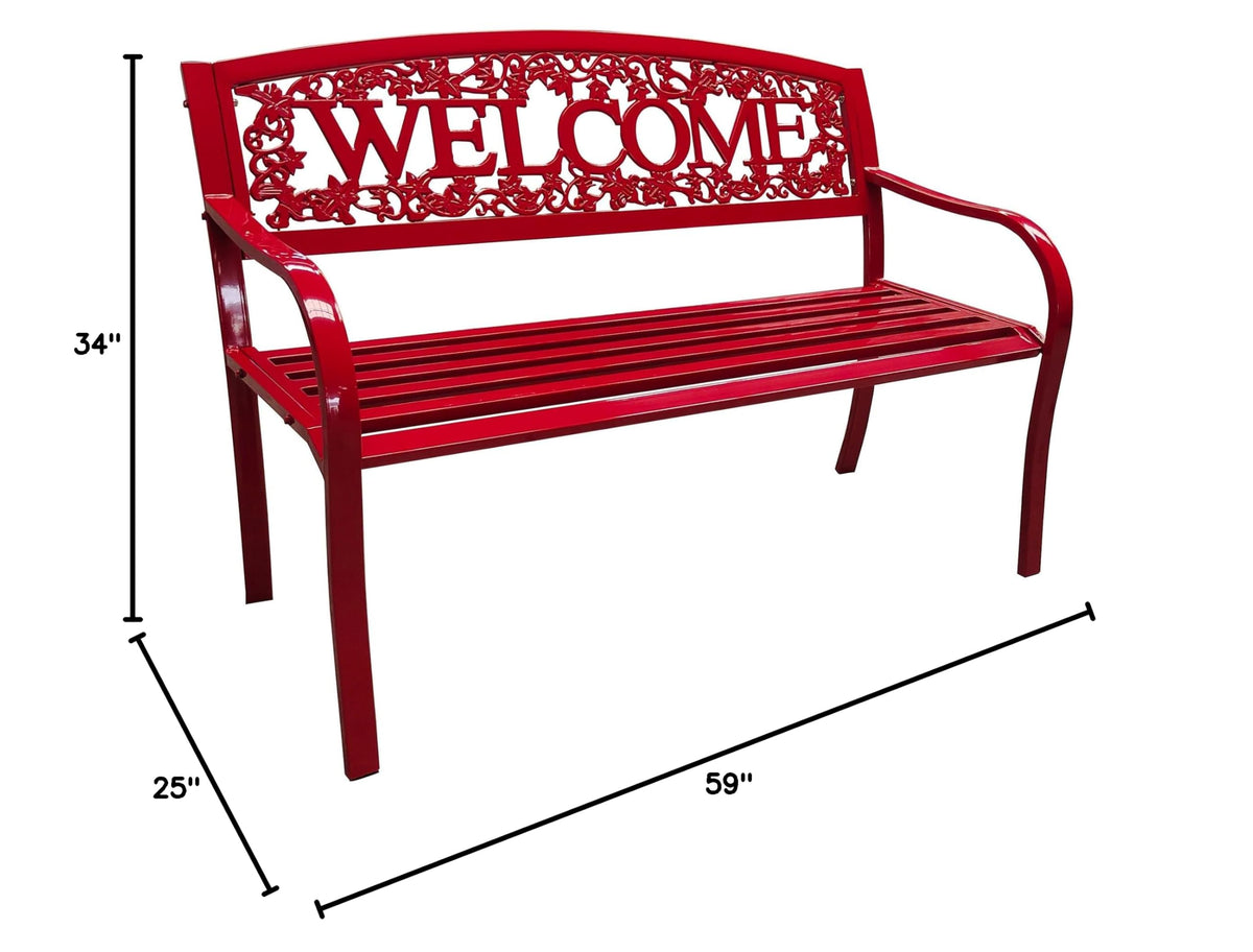 Metal Welcome Bench M718