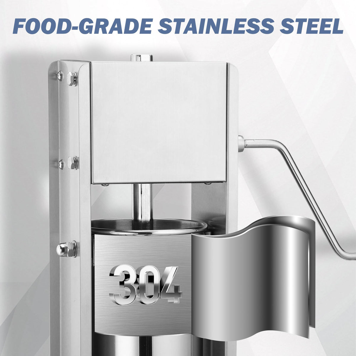 7L Stainless Steel Manual Sausage Stuffer Y92340