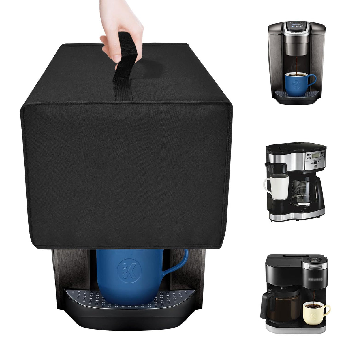 Black Coffee Maker Cover I691175